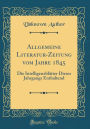 Allgemeine Literatur-Zeitung Vom Jahre 1845: Die Intelligenzblï¿½tter Dieses Jahrgangs Enthaltend (Classic Reprint)