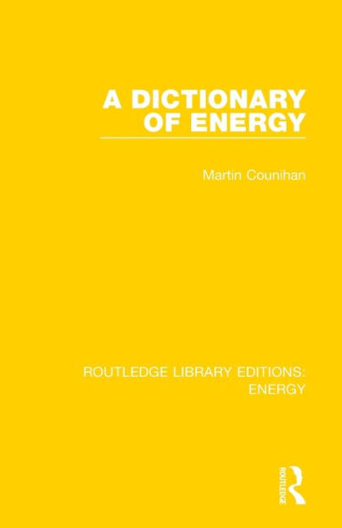 A Dictionary of Energy