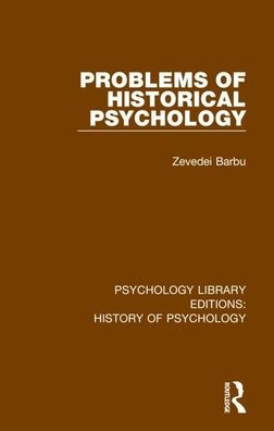 Problems of Historical Psychology / Edition 1