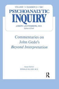 Title: Commentaries: Psychoanalytic Inquiry, 1.2, Author: Donald Silver
