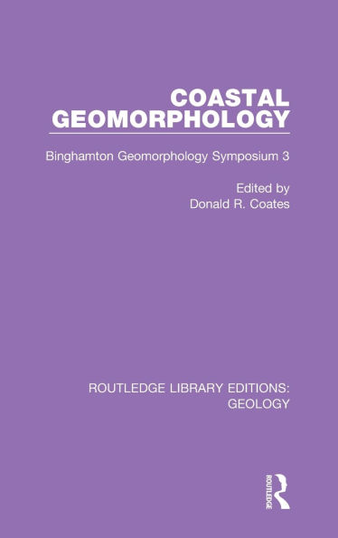 Coastal Geomorphology: Binghamton Geomorphology Symposium 3