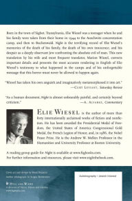 Elie wiesel night book report