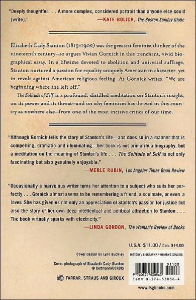 The Solitude of Self: Thinking About Elizabeth Cady Stanton