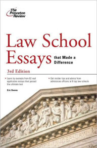 law school essays that made a difference Law school essays that made a difference, 6th edition (graduate school admissions guides) you are here: home store books reference writing, research. law school essays that made a difference Law school essays that made a difference, 6th edition (graduate school admissions guides) you are here: home store books reference writing, research.