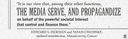 Alternative view 4 of Manufacturing Consent: The Political Economy of the Mass Media