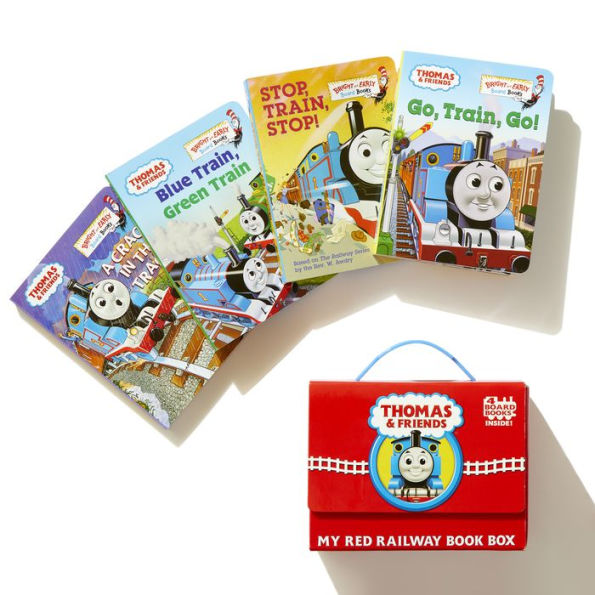 Thomas and Friends: My Red Railway Book Box (Thomas & Friends): Go, Train, GO!; Stop, Train, Stop!; A Crack in the Track!; and Blue Train, Green Train