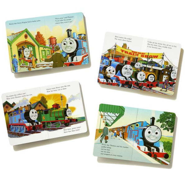 Thomas and Friends: My Red Railway Book Box (Thomas & Friends): Go, Train, GO!; Stop, Train, Stop!; A Crack in the Track!; and Blue Train, Green Train