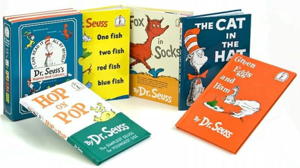 Dr. Seuss's Beginner Book Collection: The Cat in the Hat; One Fish Two Fish Red Fish Blue Fish; Green Eggs and Ham; Hop on Pop; Fox in Socks