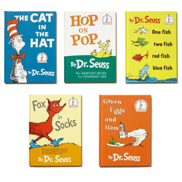 Dr. Seuss's Beginner Book Collection: The Cat in the Hat; One Fish Two Fish Red Fish Blue Fish; Green Eggs and Ham; Hop on Pop; Fox in Socks