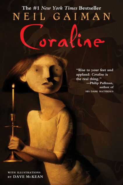 Coraline by Neil Gaiman 2003 Dark Fantasy Softcover Book Illustrated by  Dave Mckean 