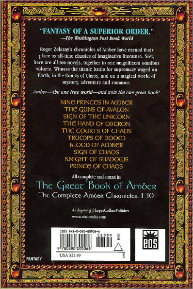 The Great Book of Amber: The Complete Amber Chronicles, 1-10 (Chronicles of Amber Series)