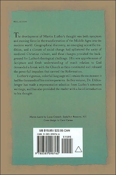 Martin Luther: Selections From His Writing