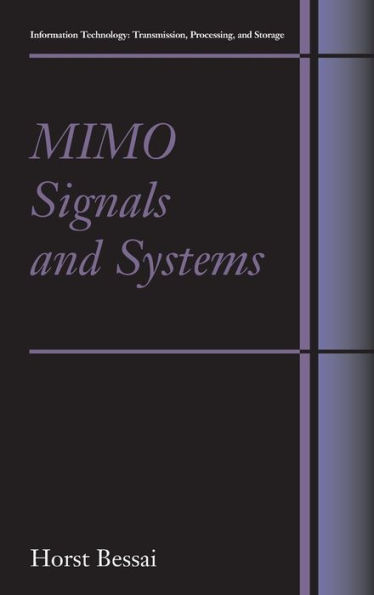 MIMO Signals and Systems / Edition 1