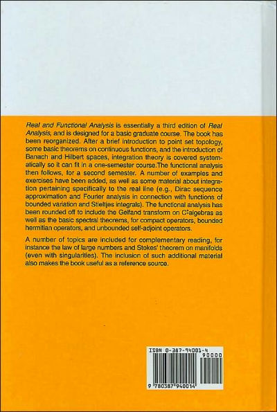 Real and Functional Analysis