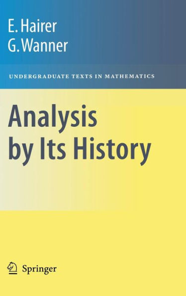 Analysis by Its History / Edition 1