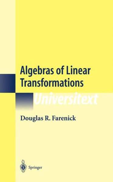 Algebras of Linear Transformations / Edition 1