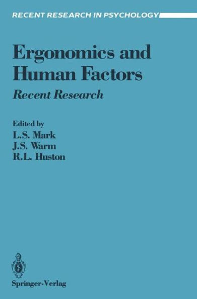 Ergonomics and Human Factors: Recent Research / Edition 1