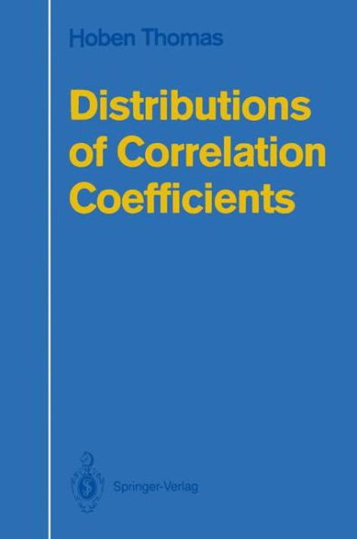 Distributions of Correlation Coefficients / Edition 1