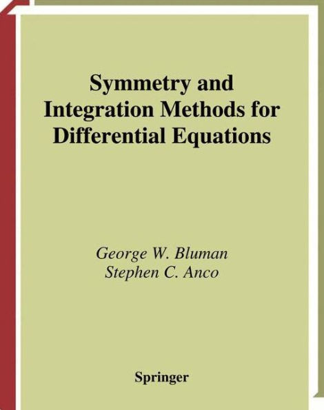 Symmetry and Integration Methods for Differential Equations