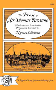 Title: The Prose of Sir Thomas Browne, Author: Thomas Browne