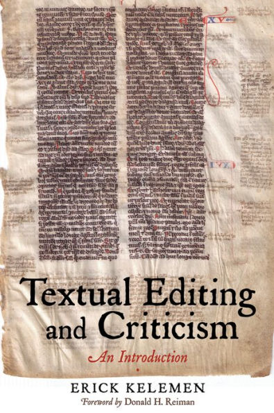 Textual Editing and Criticism: An Introduction