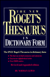 The New Roget's Thesaurus in Dictionary Form