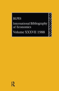 Title: IBSS: Economics: 1988 Volume 37 / Edition 1, Author: British Library of Political and Economic Science