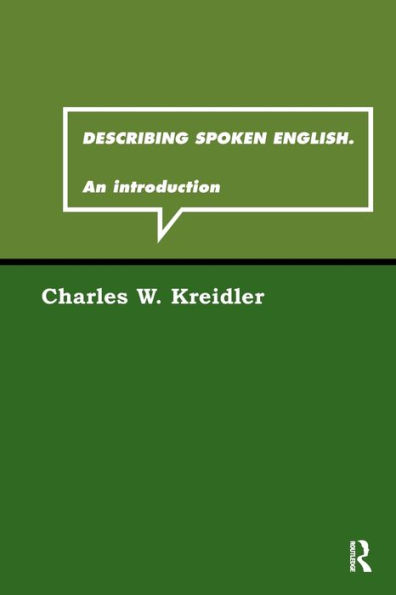 Describing Spoken English: An Introduction / Edition 1
