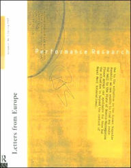 Title: Performance Research: Letters from Europe / Edition 1, Author: Ric Allsopp