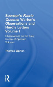 Title: Observations On Fairy Queen V1 / Edition 1, Author: Thomas Warton