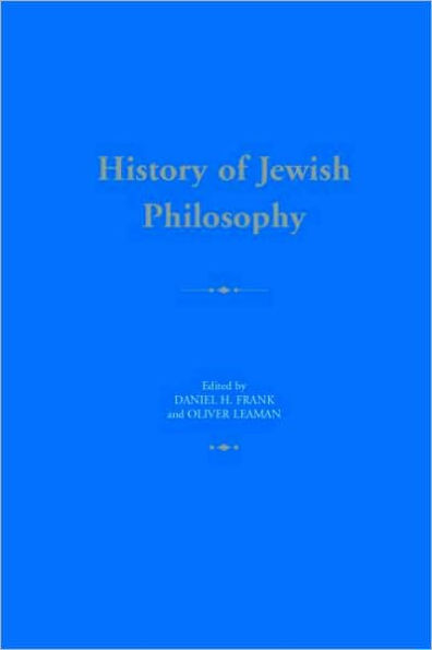 History of Jewish Philosophy / Edition 1