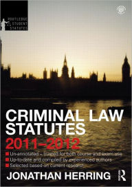 Criminal Law Statutes 2011-2012