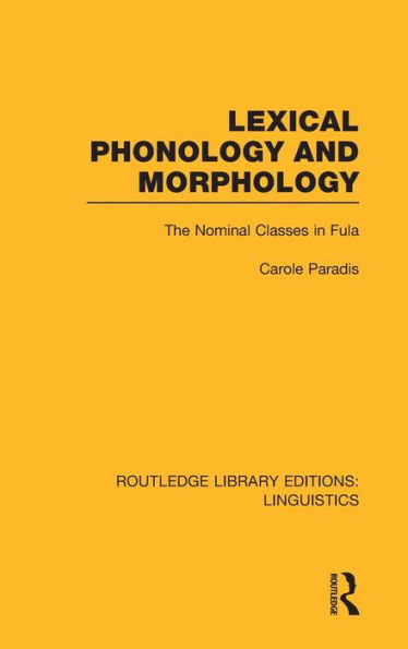 Lexical Phonology and Morphology (RLE Linguistics A: General Linguistics)