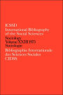 IBSS: Sociology: 1973 Vol 23