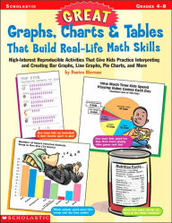 Great Graphs, Charts and Tables That Build Real-Life Math Skills: High-Interest Reproducible Activities That Give Kids Practice Interpreting and Creating Bar Graphs, Line Graphs, Piecharts and More