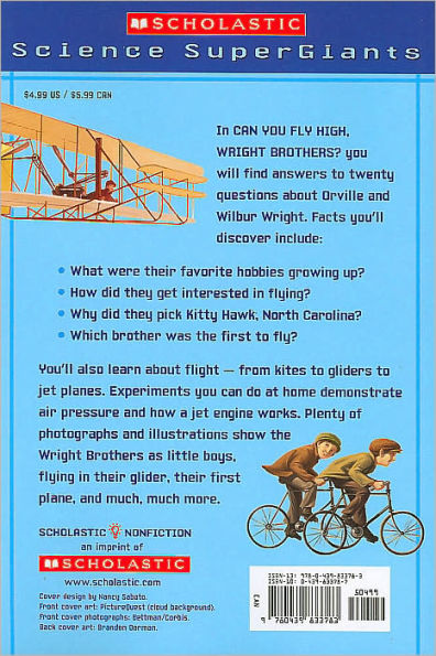 Can You Fly High, Wright Brothers? (Scholastic Science Supergiants)