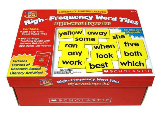 Literacy Manipulatives: High-Frequency Word Tiles: Sight-Word Super Set