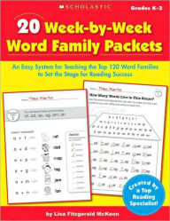 Title: 20 Week-By-Week Word Family Packets, Author: Lisa McKeon