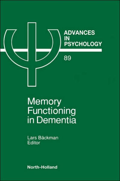 Advances in Psychology V89