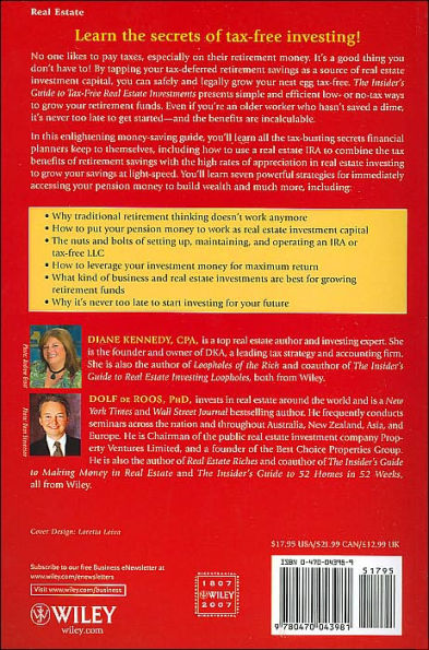 The Insider's Guide to Tax-Free Real Estate Investments: Retire Rich Using Your IRA