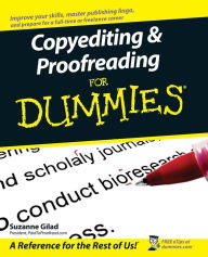 Title: Copyediting and Proofreading For Dummies, Author: Suzanne Gilad