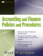 Accounting and Finance Policies and Procedures, (with URL) / Edition 1