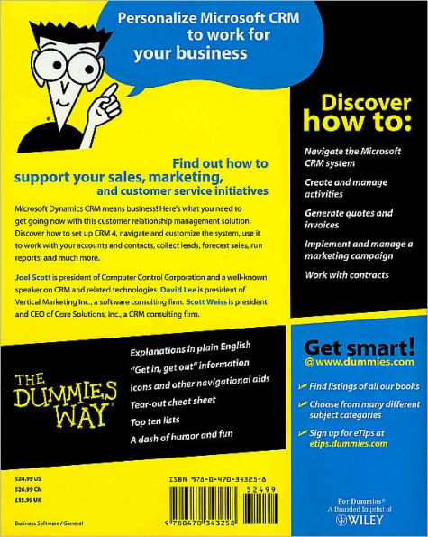 Microsoft Dynamics CRM 4 For Dummies