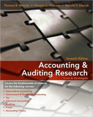 Accounting and Auditing Research: Tools and Strategies / Edition 7