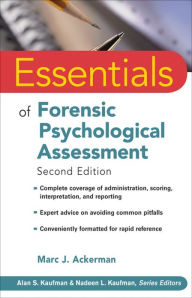 Title: Essentials of Forensic Psychological Assessment, Author: Marc J. Ackerman