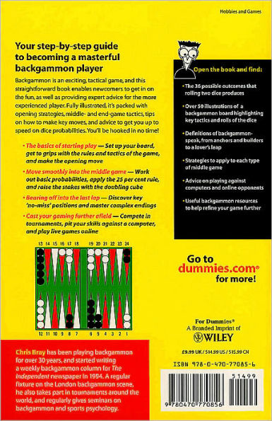 Backgammon For Dummies