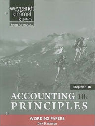 Working Papers Chapters 1-18 to accompany Accounting Principles / Edition 10