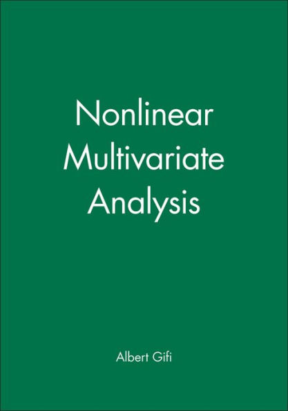 Nonlinear Multivariate Analysis / Edition 1