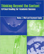 Thinking Beyond the Content: Critical Reading for Academic Success