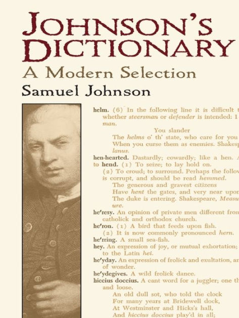 Johnson's Dictionary: A Modern Selection By Samuel Johnson | EBook ...